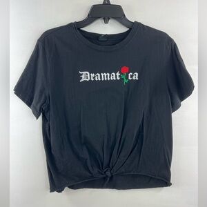 Junior Girls Crop Top Dramatica Rose T-Shirt Attitude Not Included Sz XL